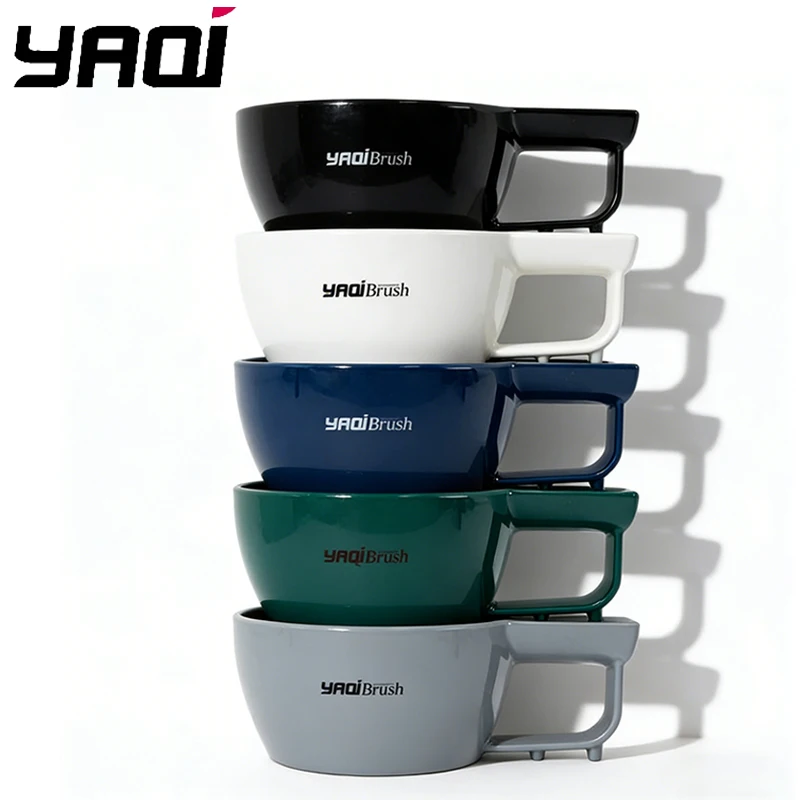 2026-yaqi-tigela-de-barbear-profissional-para-homens-5-cores-plastico-de-cor-solida-design-simples-e-moderno-para-pincel-de-barbear