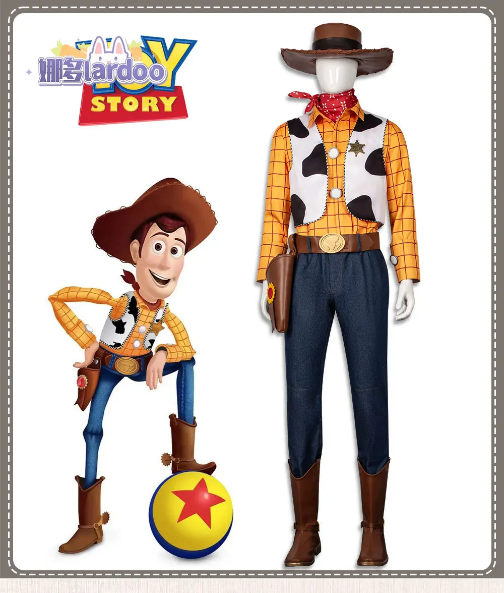 

Woody Cosplay Costume Uniform Halloween Carnival Party Christmas Play Role Clothes Clothing