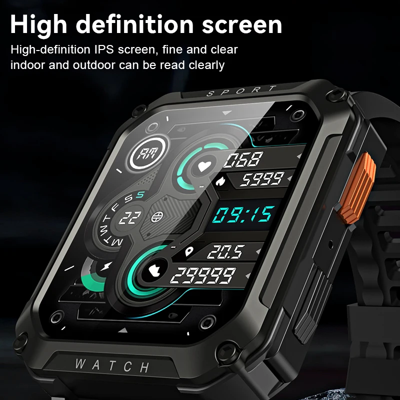 LIGE 2023 Bluetooth Call Smart Watch Men Health Monitor AI Voice Assistant Waterproof Sports Bracelet Men Smartwatch For Xiaomi