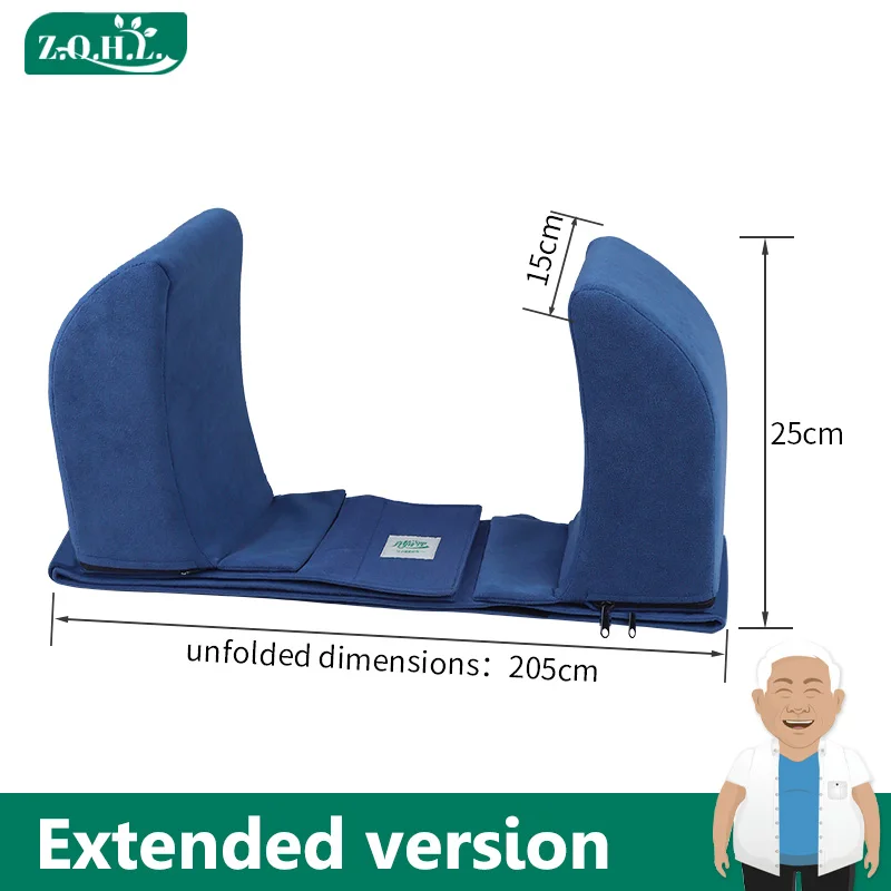 Cojín de apoyo médico posterior con paneles laterales ajustables para silla de ruedas Geri o silla estándar