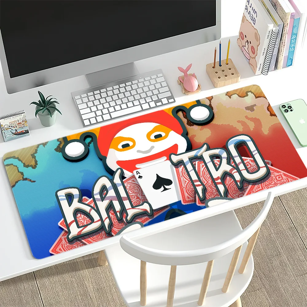 لوحة ماوس كارتونية B-Balatro Joker كبيرة حصيرة مكتبية لوحة مفاتيح مريحة للمكتب المطاطي لعبة الكمبيوتر غير قابلة للانزلاق ومضادة للفرش مخصصة للمنزل أفضل Pr