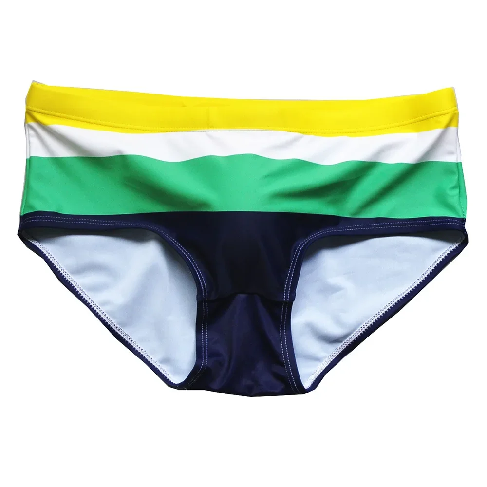 Mens Swimwear Swimsuits Brazilian Classic Cut Swim Wear Briefs Bikini Sexy Stripe Surfing Board Trunks Shorts Underwear Beach