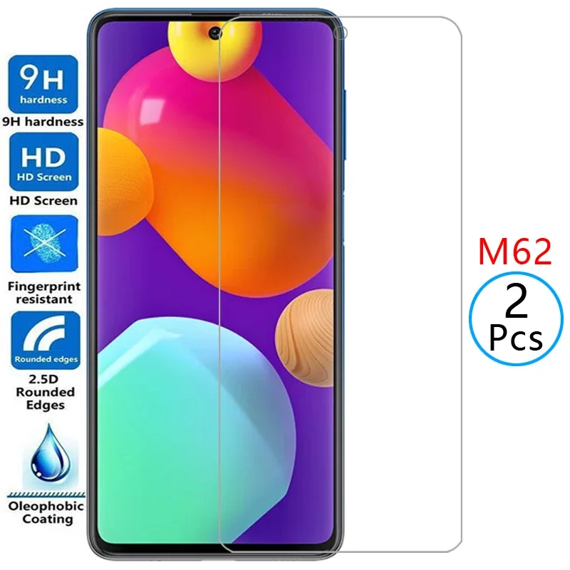 tempered glass for samsung m62 protective glass screen protector on galaxy m 62 62m n62 film samsun samsumg sansung samsungm62