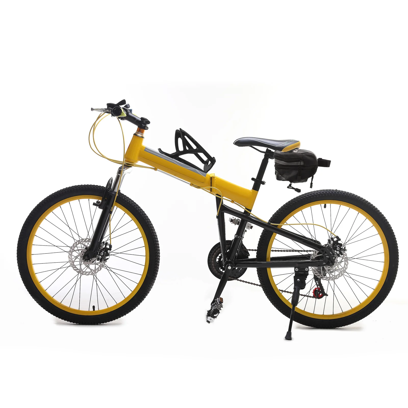 

1Pcs Heavy Duty Bicycle Saddle Bag Large Capacity Mounting Bike Pouch for Phone Flashlight Towel Commute Touring Use