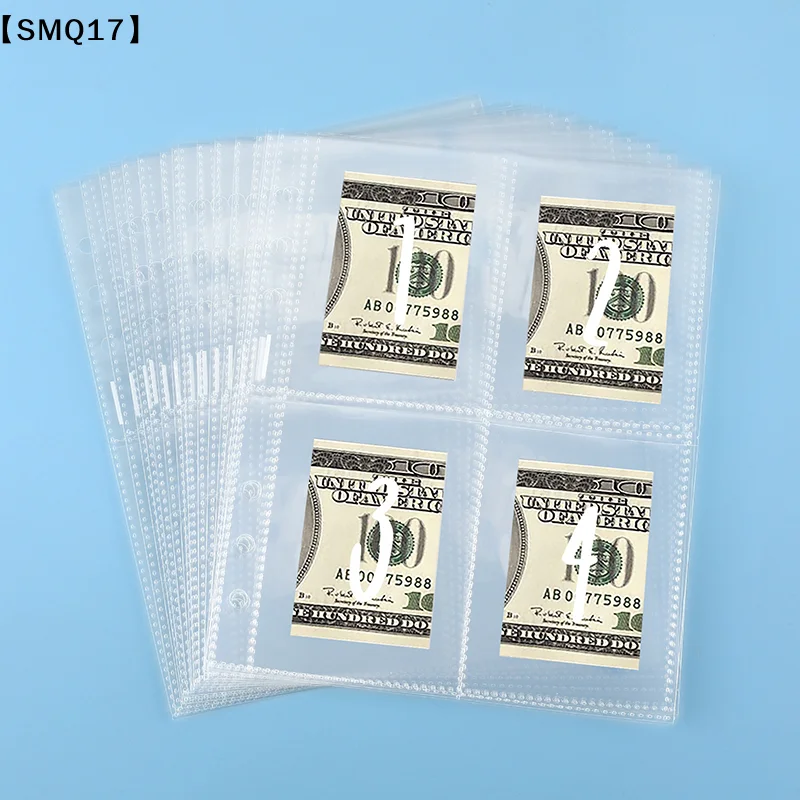 25 Sheets Of 100 Envelopes Save Money Challenge Pre-marked 1-100 Money Bag Cash Filler A5 Ring Adhesive Insertion Replace【SMQ】
