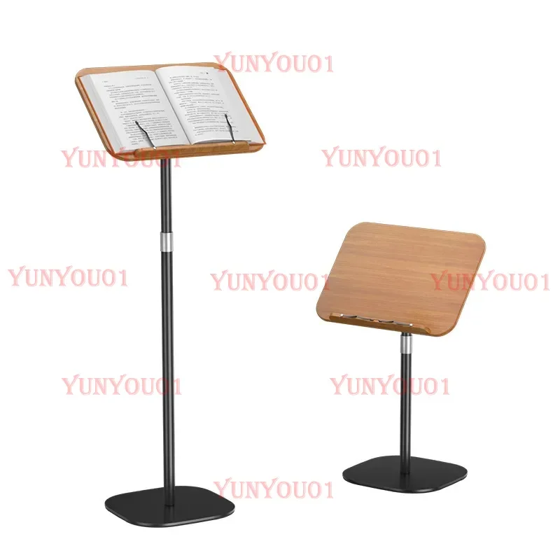 Wooden Book Stand, Stable Base, Rotary and Elevated Freehand Stand, Height Adjustable Kitchen Book Stand, Music Scores