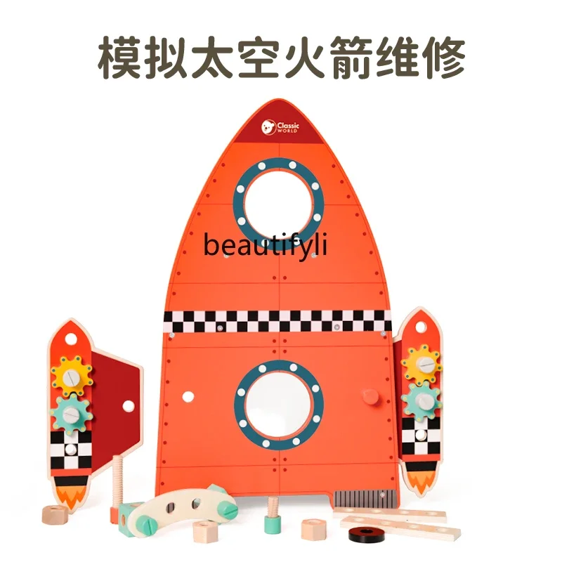 Children, screw combination disassembly and assembly toolbox, toys, boys and girls, educational tool table