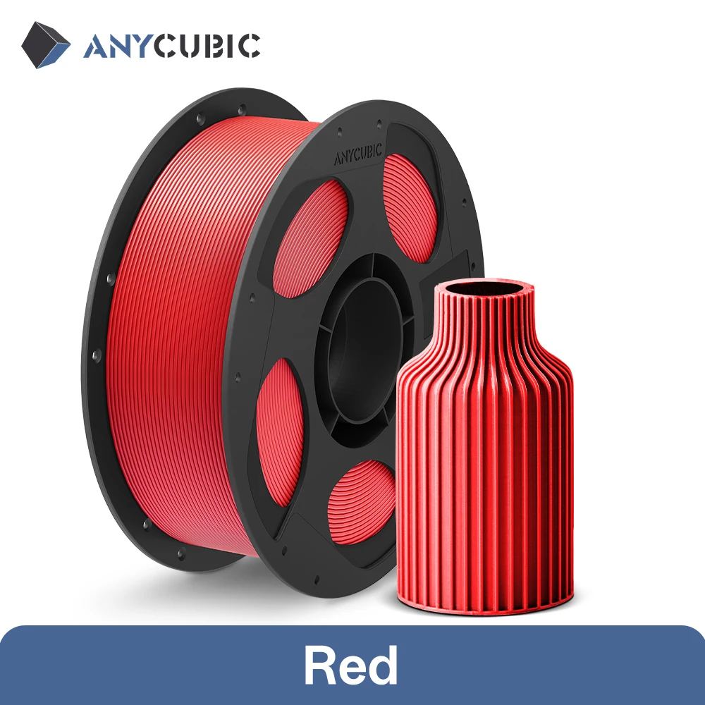 ANYCUBIC 3D-Drucker Mehrfarbiges Filament PLA 1,75 mm 1 kg/Rolle Kunststoff-Gummi-Verbrauchsmaterial für FDM 3D-Drucker Kobra 2 Pro
