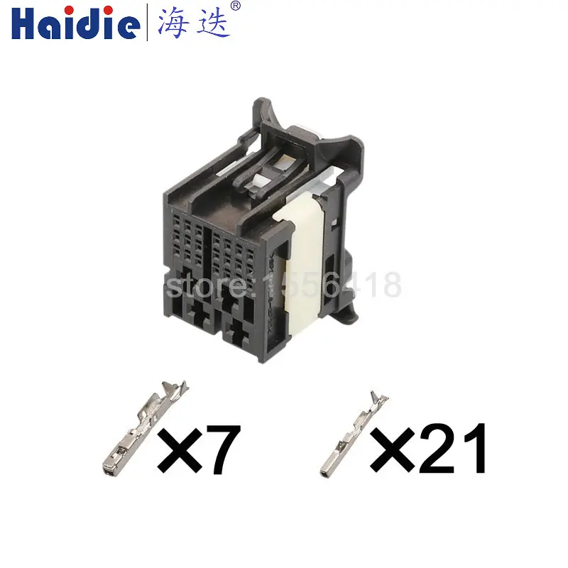 1-50 sets  25pin Auto electrical housing plug plastic wiring harness unsealed connector 160027-0003