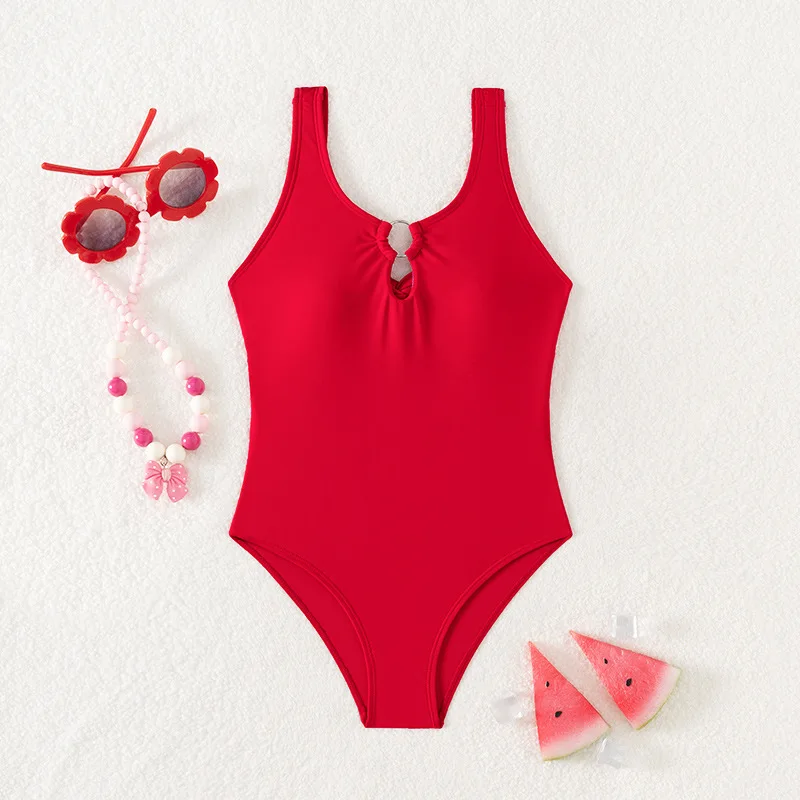 8-14 Jahre Teenager-Mädchen Badeanzug Einteiliger Retro-Mädchen-Badeanzug Kinder-Mädchen Schwimmanzug Strandkleidung