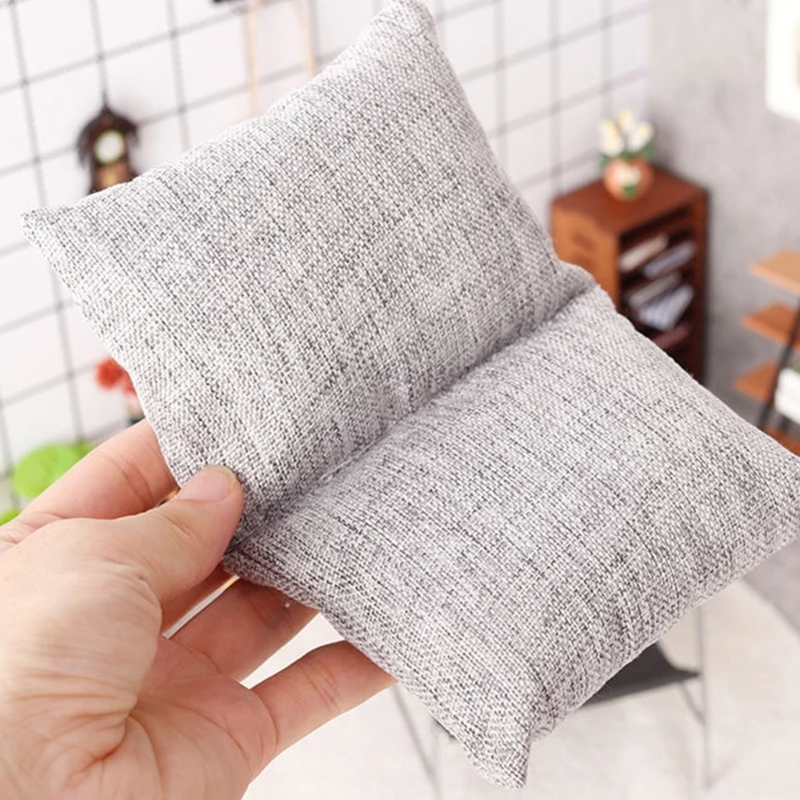 

Y4QA Doll House Furniture Sofa Chair Toy with Metal Frame Living Room Scene Decoration