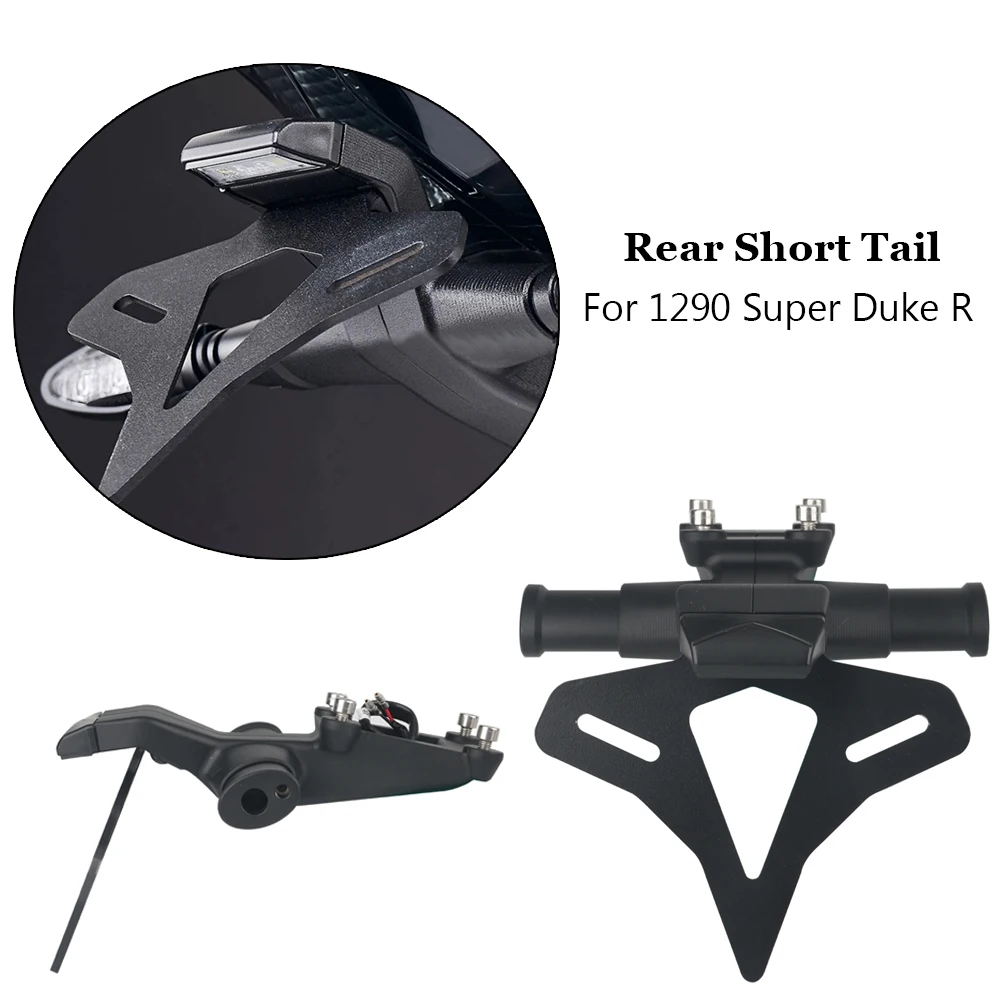 

2020-2024 2023 Motorcycle Accessories Rear Short Tail Stock Tidy License Plate Holder Tailstock Bracket Kit For 1290 Super DukeR