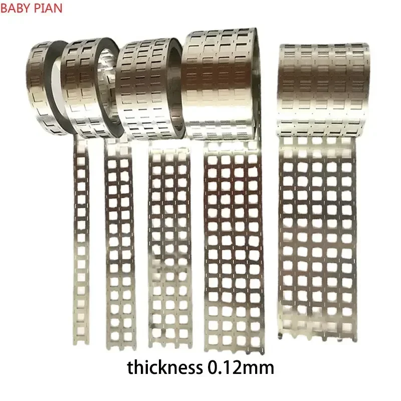 1kg 0.12mm thickness Nickel Sheet  2P 3P 4P 5P 6P  18650 Lithium Battery Spot Welding Nickel Plated Steel Strip Connection Piece