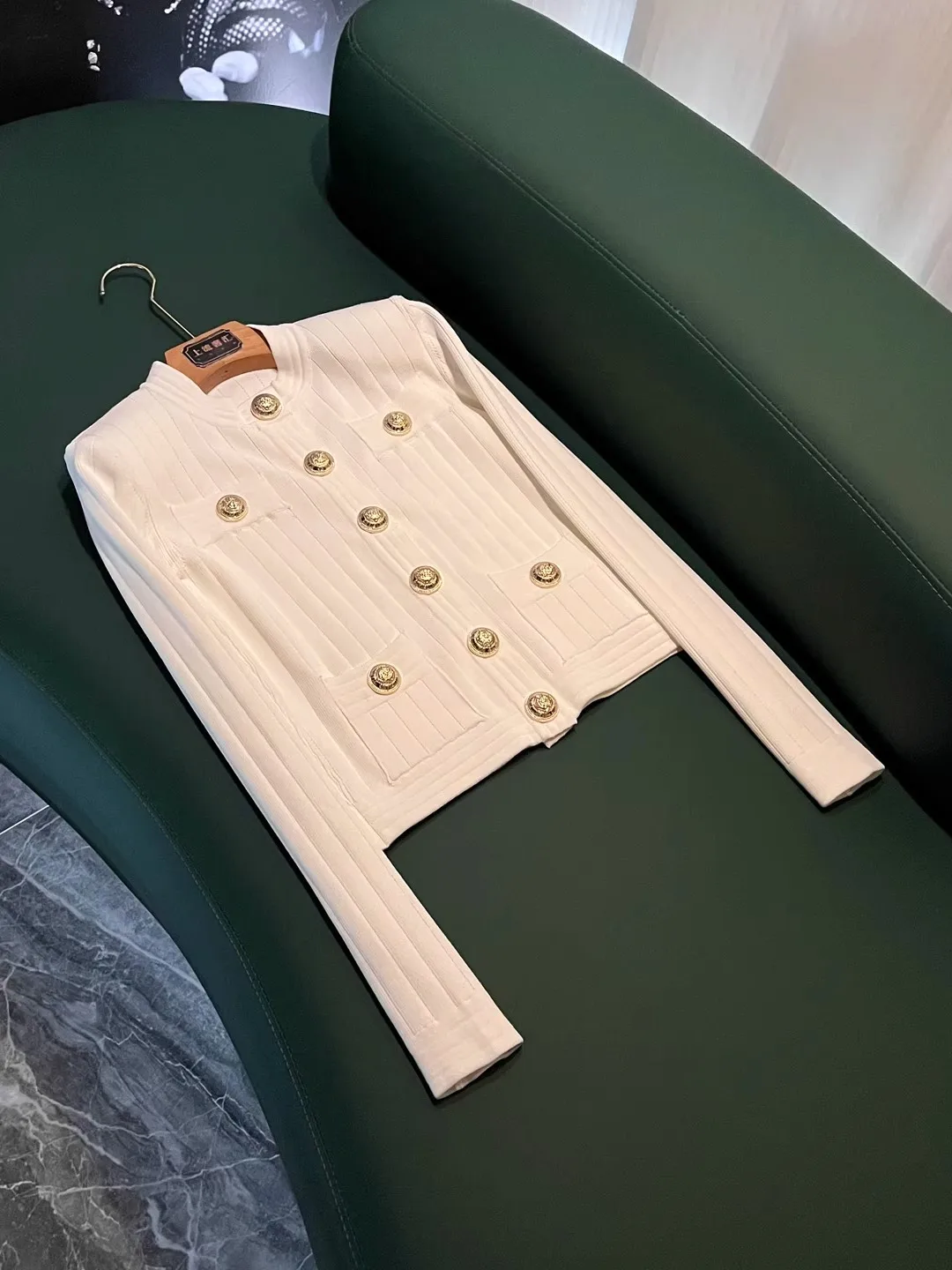 

Knitted Open Cardigan Coat with Padded oulder Long Sve round Ne Double ket Autumn Winter Faion Ele Sle X28