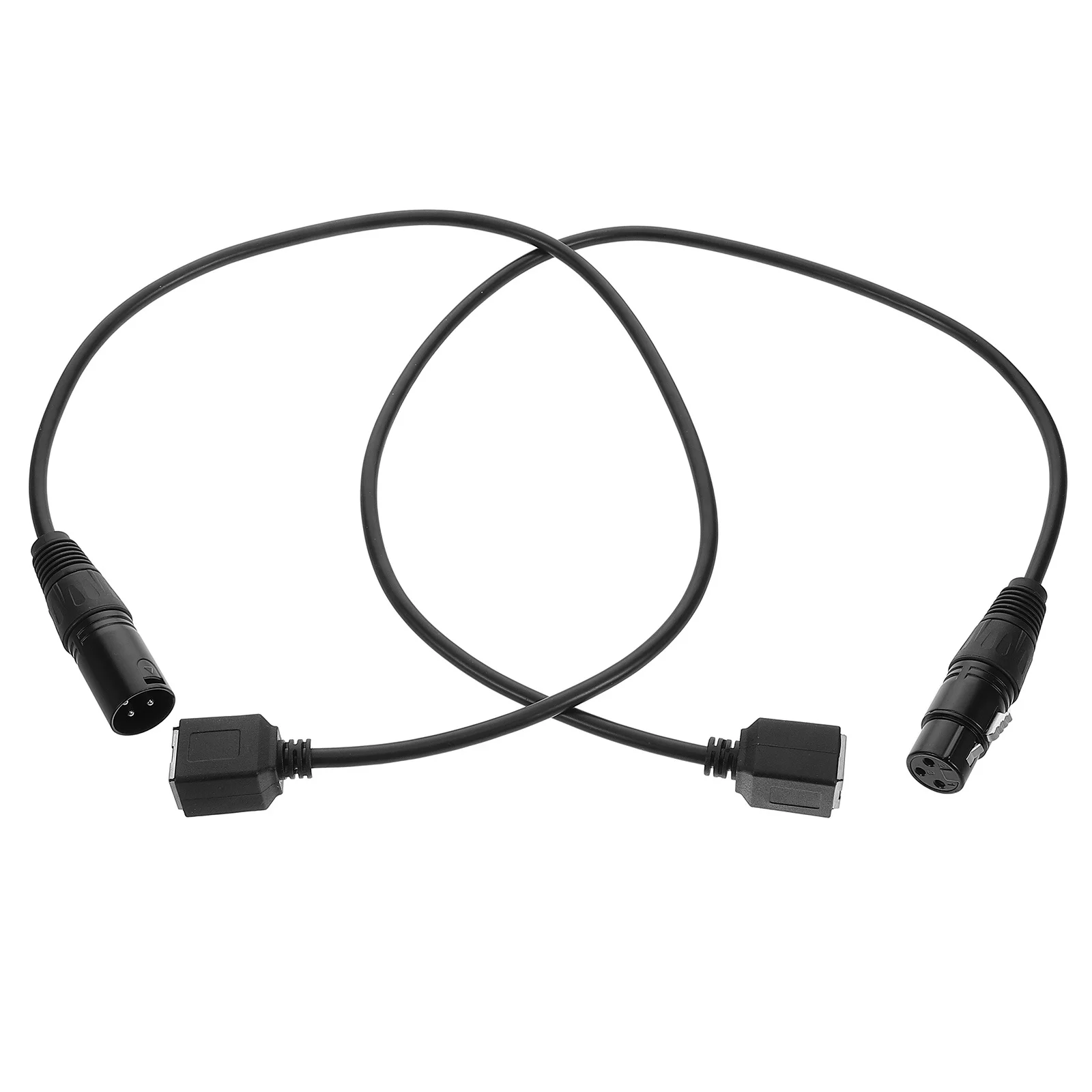 

2Pcs Dj Event Lighting Cable 3 Core to Rj45 Female Interface for Stage Setup Concerts Enhanced Flexibility Durable Construction