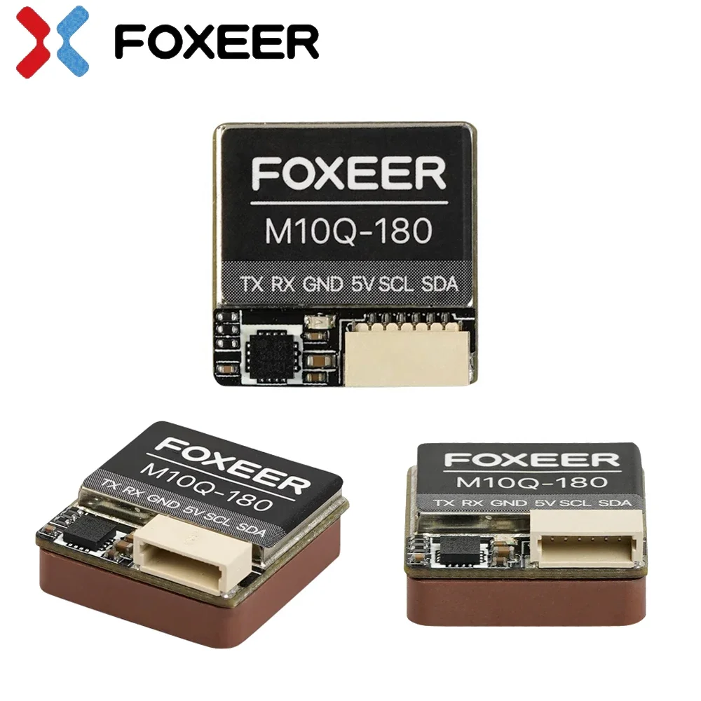 Foxeer M10Q-180 M10Q-250 5V 72CH M10 Dual Protocol GPS Module Built-in QMC5883 Compass Dual NMEA/UBLOX Protocol For RC FPV Drone