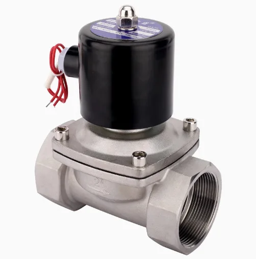 Dn15 1/2 "220v 304 สแตนเลสโซลินอยด์วาล์ววาล์วน้ำนิวเมติกวาล์วปกติปิด