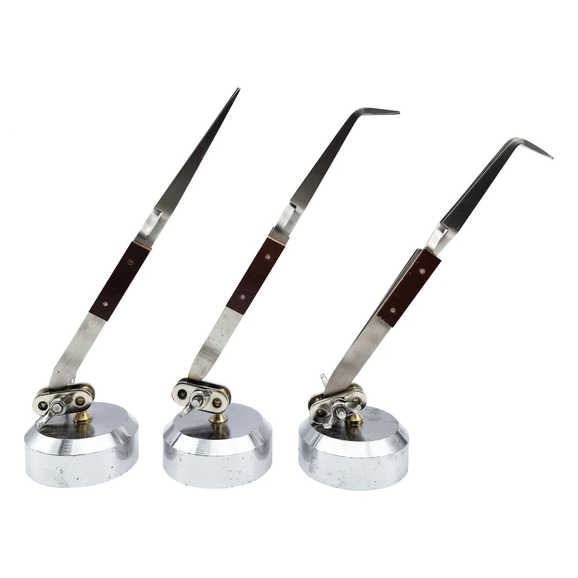 

Third Hand Soldering Tweezers 360° Rotating Base Straight/Curved Tips for Jewelry Making Repair Precision Work