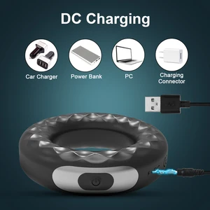 Anel do galo vibratório para homens, brinquedos sexuais para casais, anéis de pênis, cocktail, ejaculação tardia, produtos adultos, ereção mais forte 8 principais vendas penis prepucio - №8