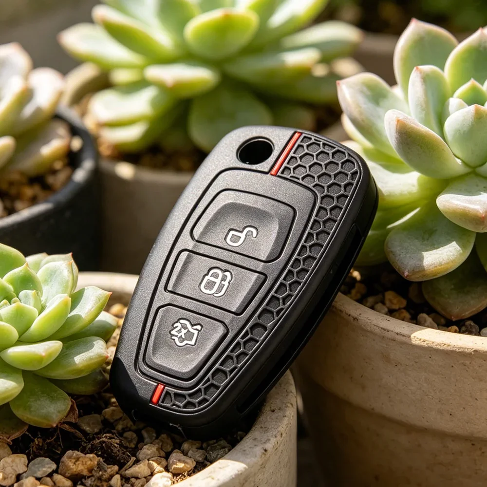 3 Button Silicone Car Remote Key Fob Cover Case For Ford Ranger C-Max S-Max Focus MK3 Galaxy Mondeo Transit Tourneo Custom
