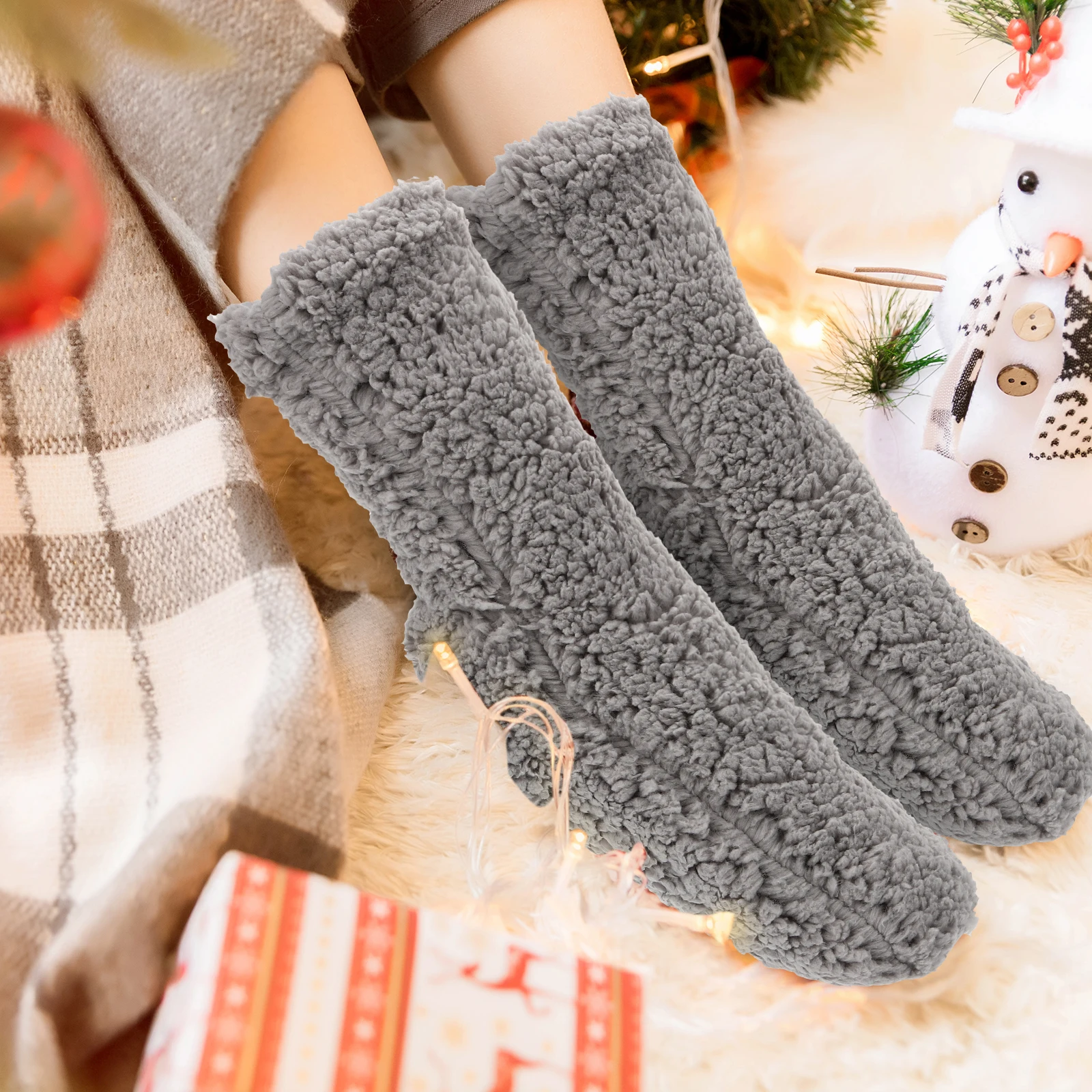 

1pcs Warm Slipper For Men Women Cozy Warm Sleeping House Socks Soft Men Slipper Socks Comfortable One Size Fits Most