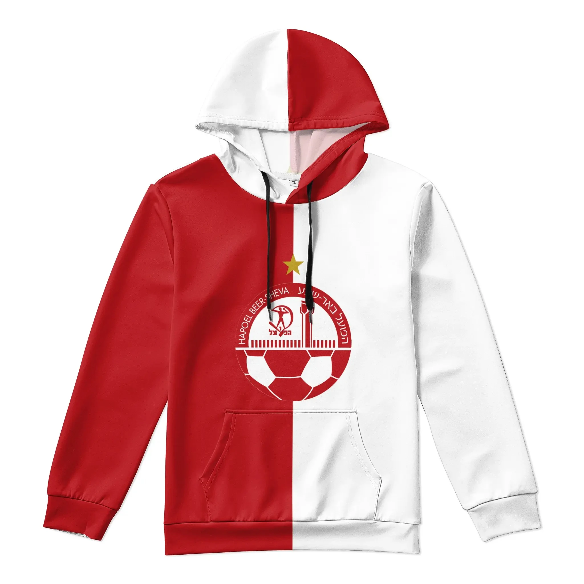 Hapoel Beer Sheva Kid's Pullover Hoodie Casual Hooded Youth Sweatshirt Hoodies Sportswear Tracksuit