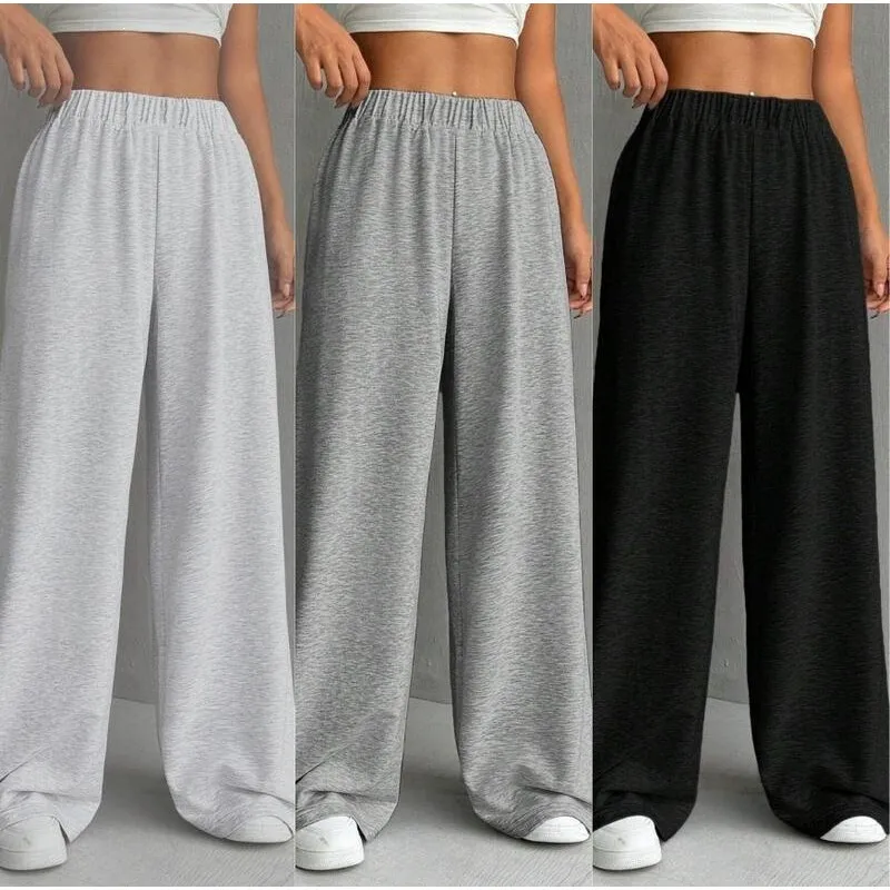 

Neutral Hip Hop Wide Leg Pants Casual Harajuku Style Trousers for Women Spring Season Other Material 100% Cross-Border
