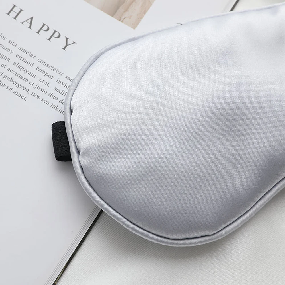 Silk Sleep Eye Mask with Adjustable Buckle Portable Soft Blindfold For Women Man Travel Lightproof Eye Covers Night Eye Patches