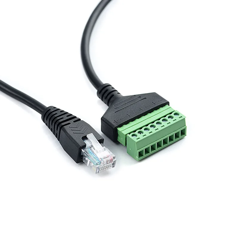 30Cm RJ45 Konektor RJ45 KE Sekrup Terminal Kabel Adaptor RJ45 Laki-laki Ke 8 Pin Konektor RJ45 Splitter untuk CCTV DVR