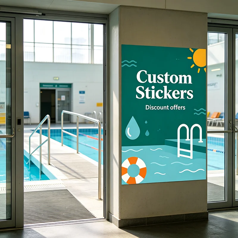 Any Size 100cm Custom Sticker Suitable Hotel Shop Bookstore Beauty salon Hospital School Barber Shop Bakery Business Activitie