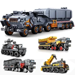 Military Model Building Block the Wandering Earth Heavy Transport Vehicle Truck 832pcs Educational Bricks Toy Boy