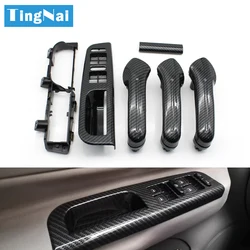 LHD Car Front Rear Left Right Door Pull Grab Handle Cover Panel Trim For VW Bora Golf 4 MK4 Jetta 1999-2004