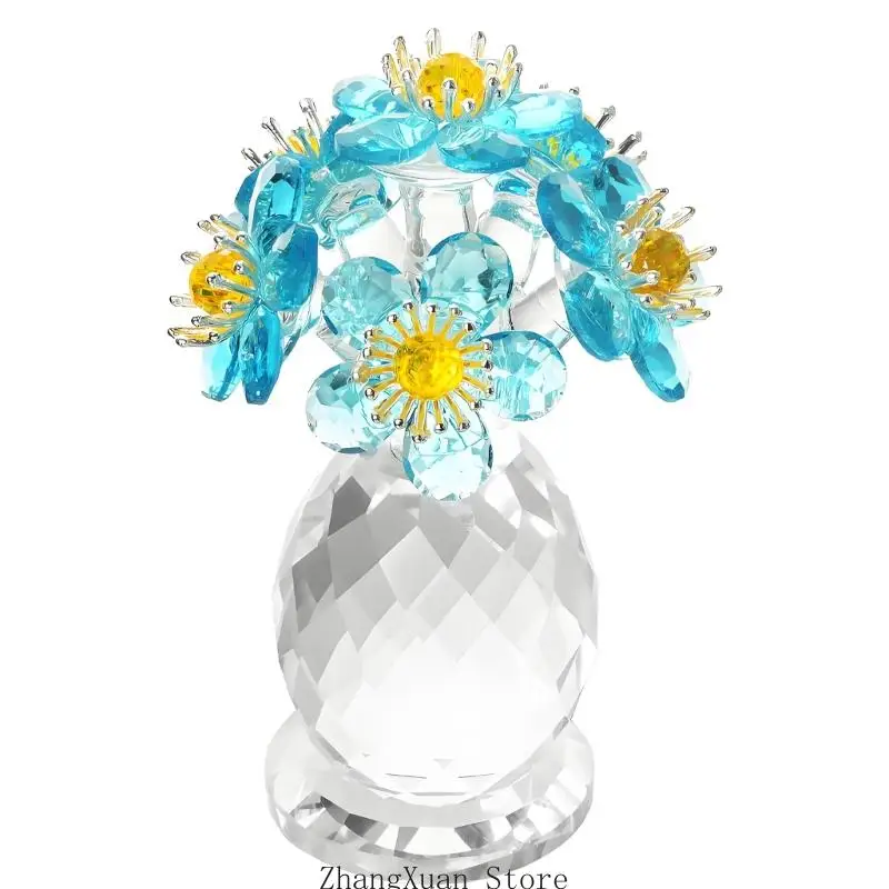 Dekorative Kristall-Naturskulpturen, beliebte Raumverschönerung, Blumenstück, Blumenstrauß-Ornament, 3 x – Detail 10