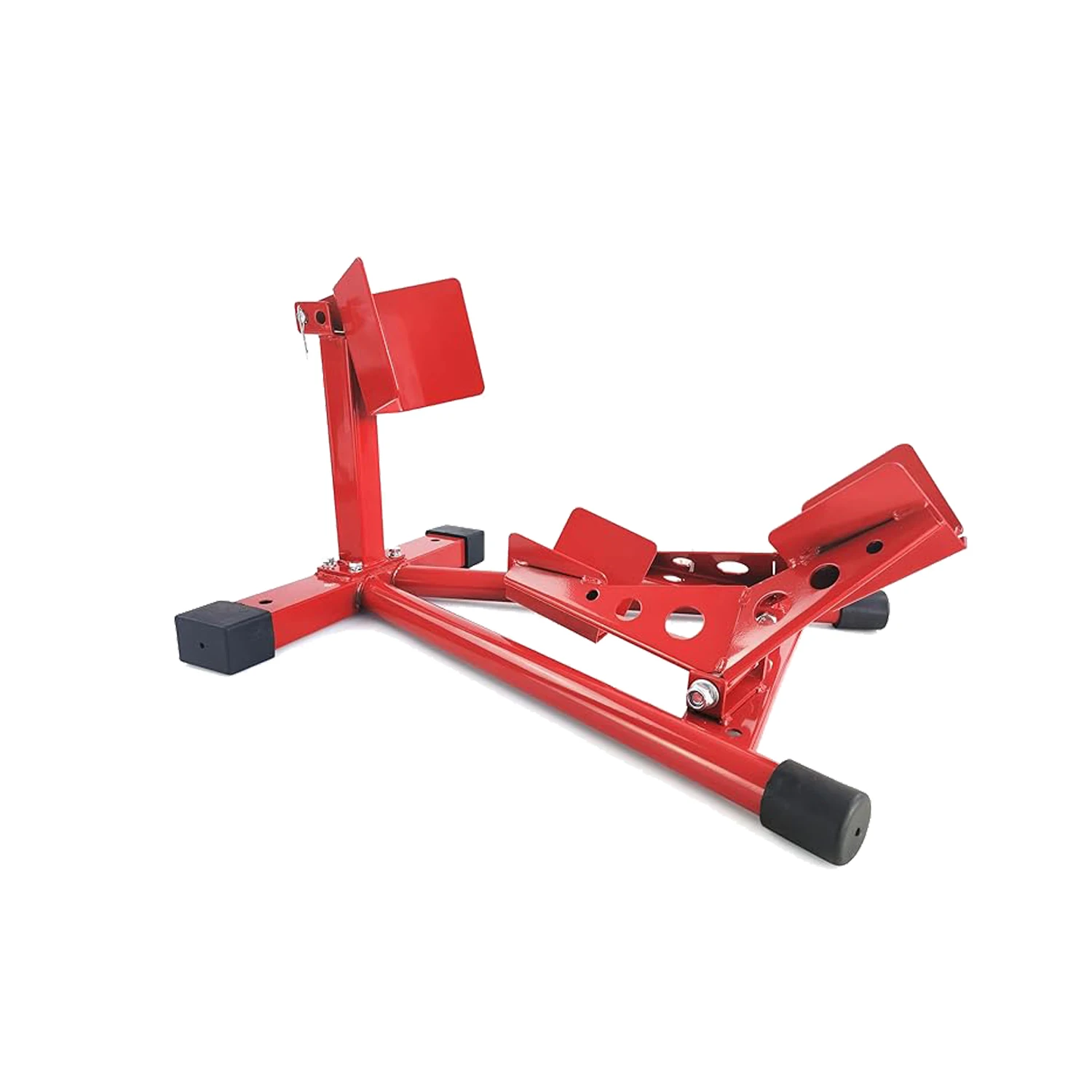 Professional Grade Universal Wheel Chock & Motorcycle Stand Heavy-Duty Motorcycle Wheel Chock for Trailers,Bikes, with Quick
