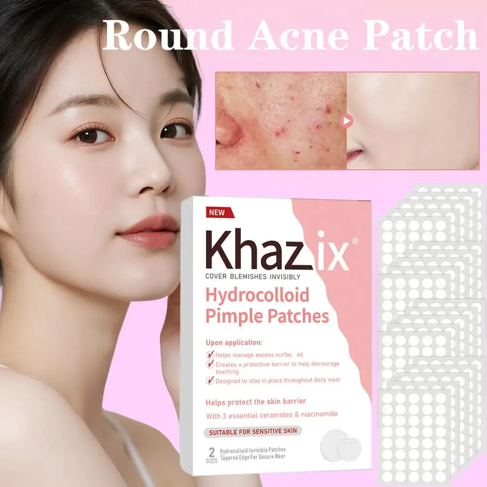 24/200/800 unidades de Adesivos para Acne, Adesivos de Cuidados com a Pele, Transparentes Circulares, para Cobertura de Manchas Faciais, Ferramentas d
