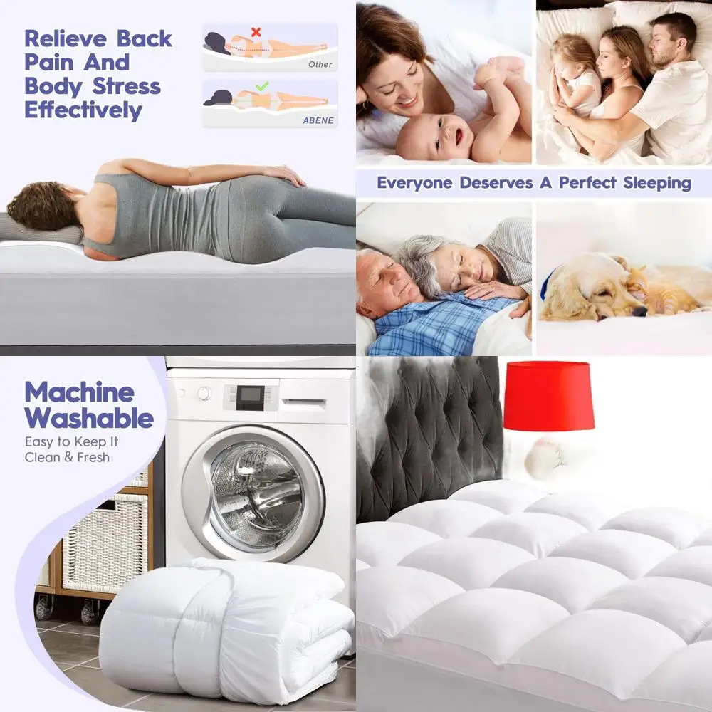 

Толстый наматрасник с подушкой для поддержки спины, плюшевый чехол с глубоким карманом, белый