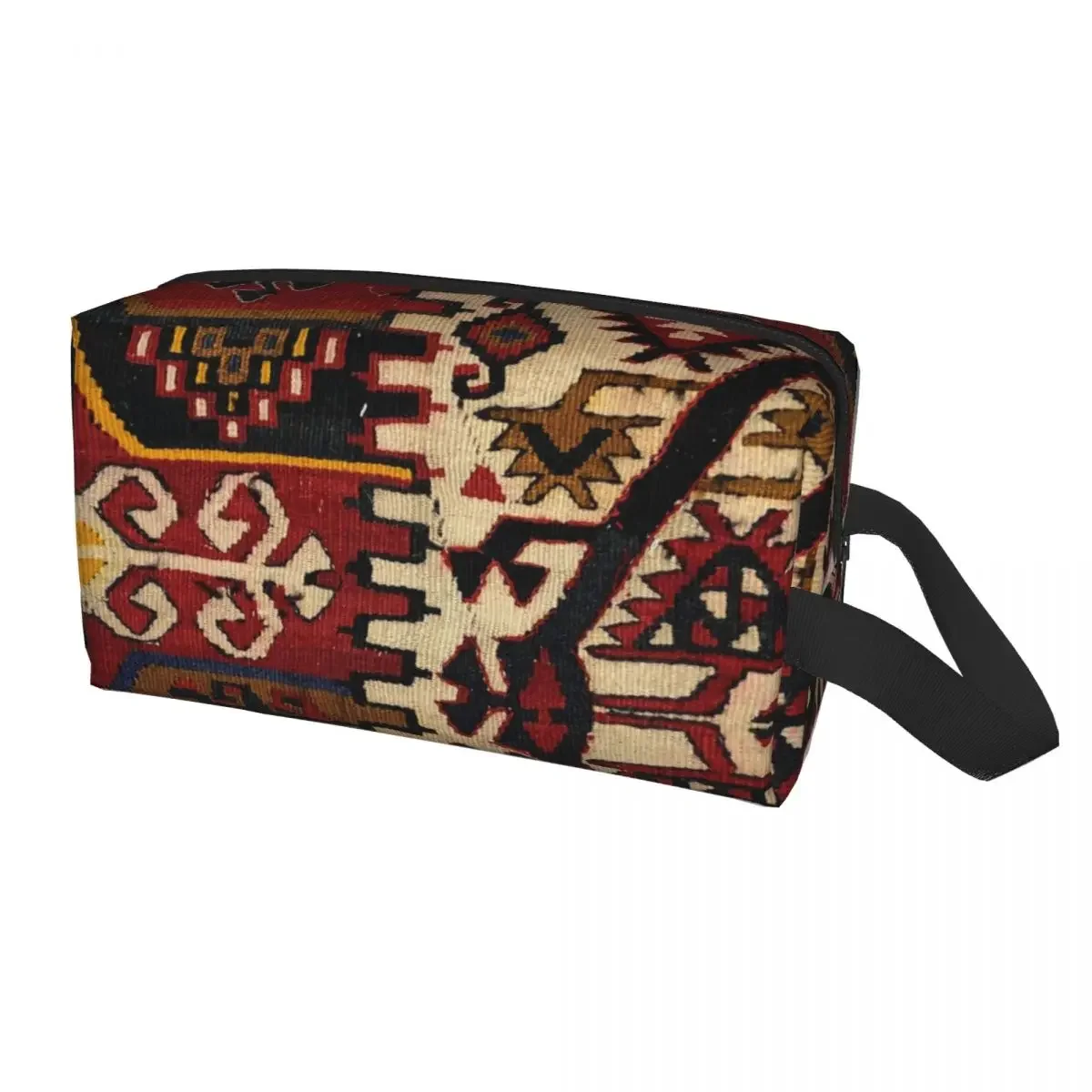 

Boho Bohemian Turkish Ethnic Kilim Makeup Bag Travel Organizer Cute Navajo Pattern Ethnic Retro Tribal Storage Toiletry Bags