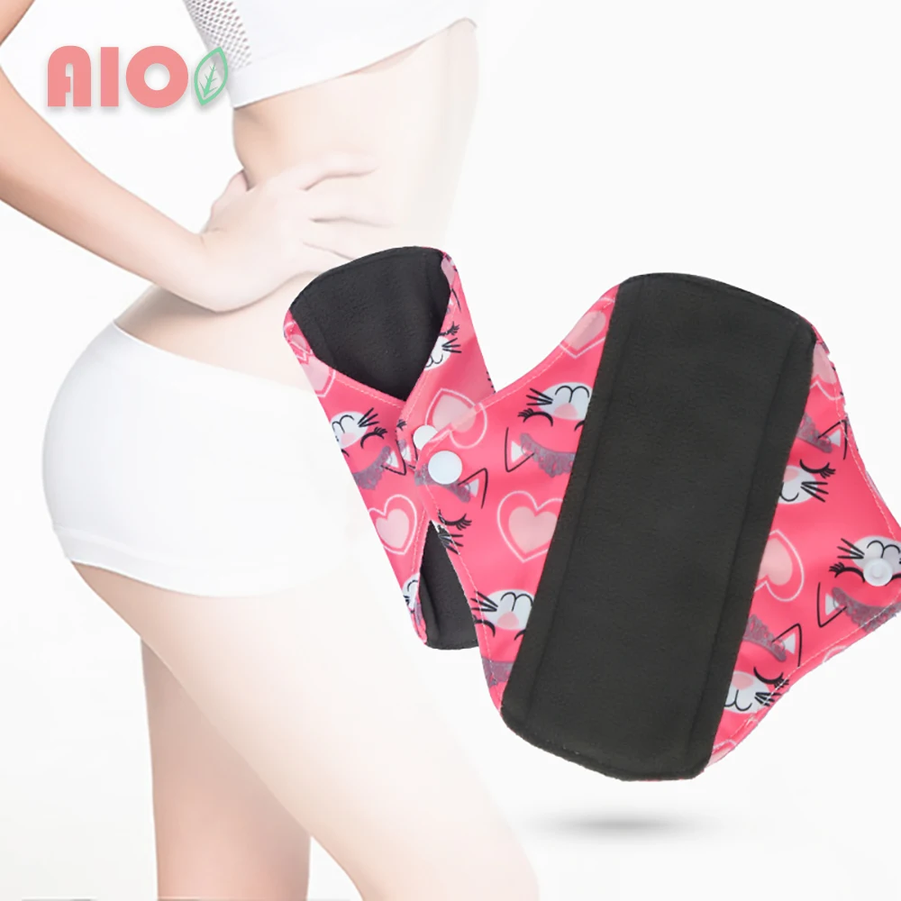 [AIO]18*18Cm Vệ Sinh Panty Lót Lông Cừu Cực Có Thể Giặt Vệ Sinh Khăn Ăn Nặng Dòng Chảy Tái Sử Dụng Kinh Nguyệt Pad không Thấm Nước PUL Nữ Tính