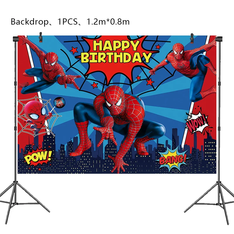 SpiderMan Birthday Party Decoration New Pattern Number Balloon For Kid Event Supplies Banner Backdrop Children Gift