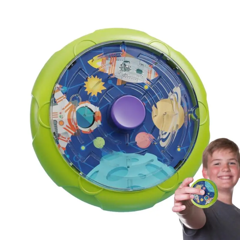 

Carrot Maze Fidget Spinner Ball rotating Mood Relaxation and Color Cognitive game machine rotating magic bean educational toys