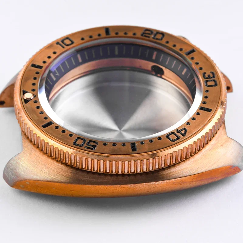 Модифицированный корпус часов Vinatge 45 мм HEIMDALLR CUSN8, бронзовый черепаха 6105, корпус для дайверских часов, сапфировое стекло, подходит для механизма NH35/36