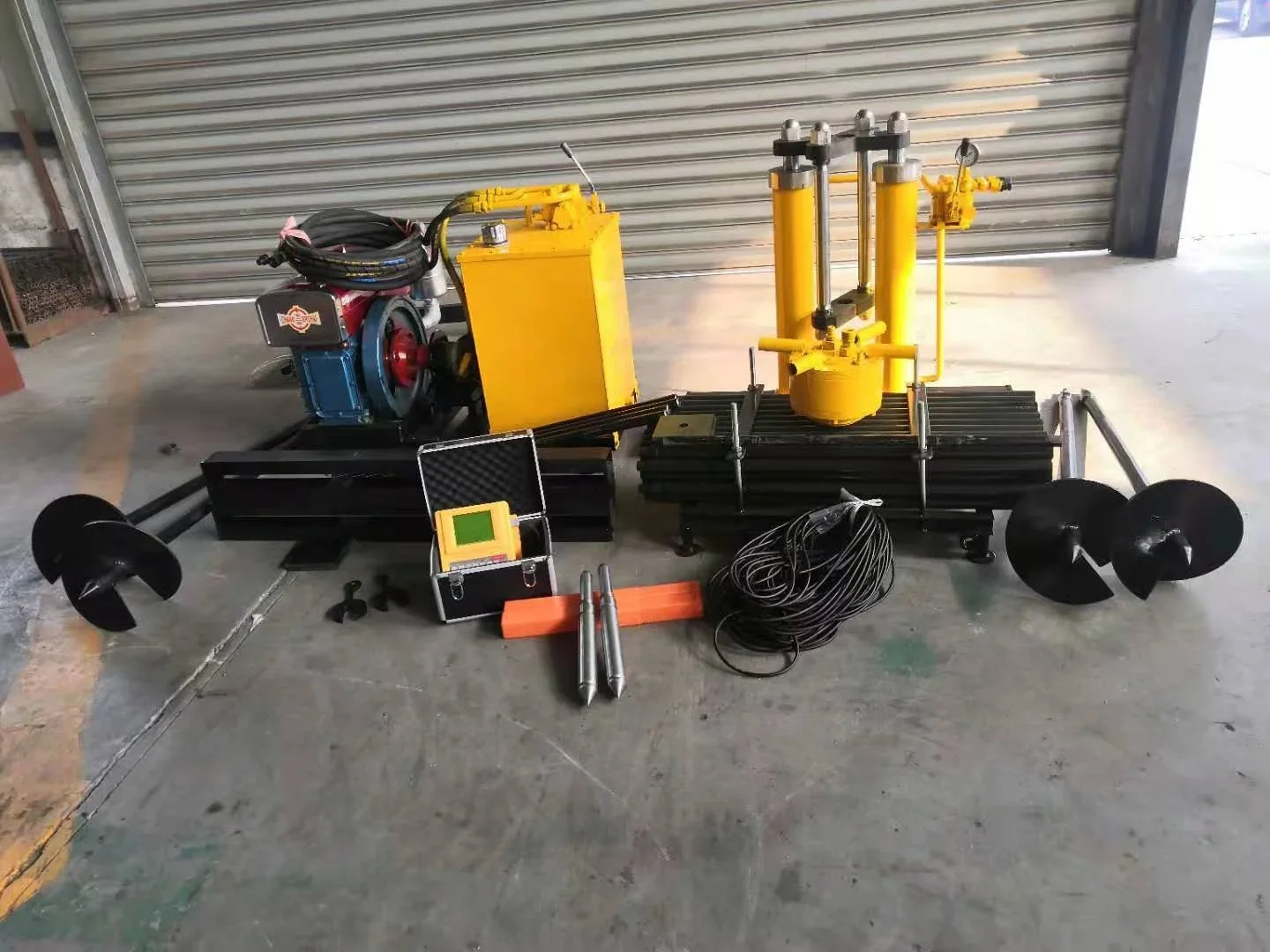 100/200KN High Quality Hot Sale Portable Hydraulic Cpt Cone Penetration Soil Test Machine