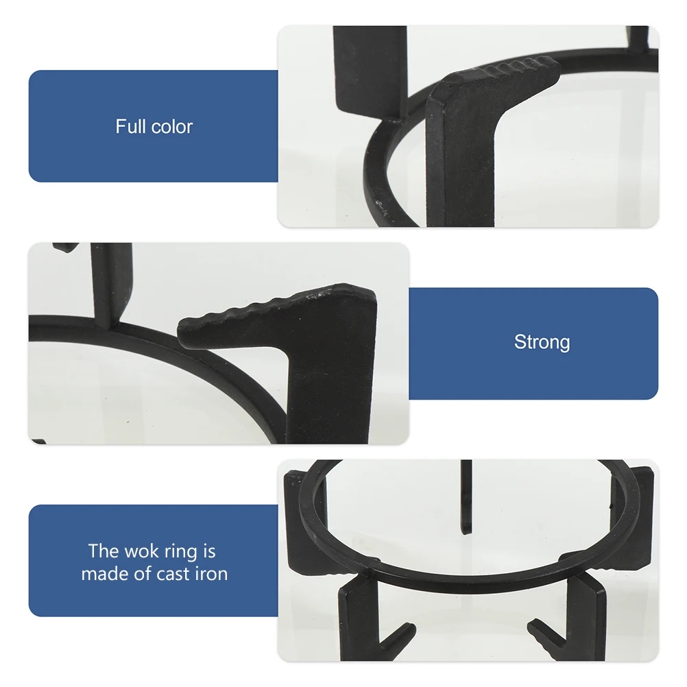 

Cast Iron Ring Gas Stove Rack Heavy Duty Gas Stove Rack Non Slip Pot Holder Cookware Parts Round Shape Fits All