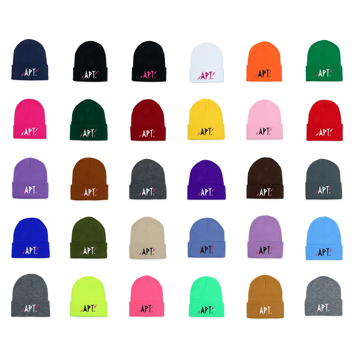 KPOP ROSE New Album APT Letter Printing Knitted Hat Colorful Girls Boys Autumn Winter Beanie Caps High Quality Warmer Casual Cap