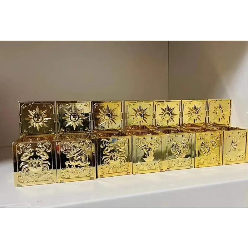 Saint Seiya Myth Cloth Gold Cloth Box plastic Aries Taurus Gemini Cancer Leo Virgo Libra Sagittarius Aquarius Pisces Anime Color