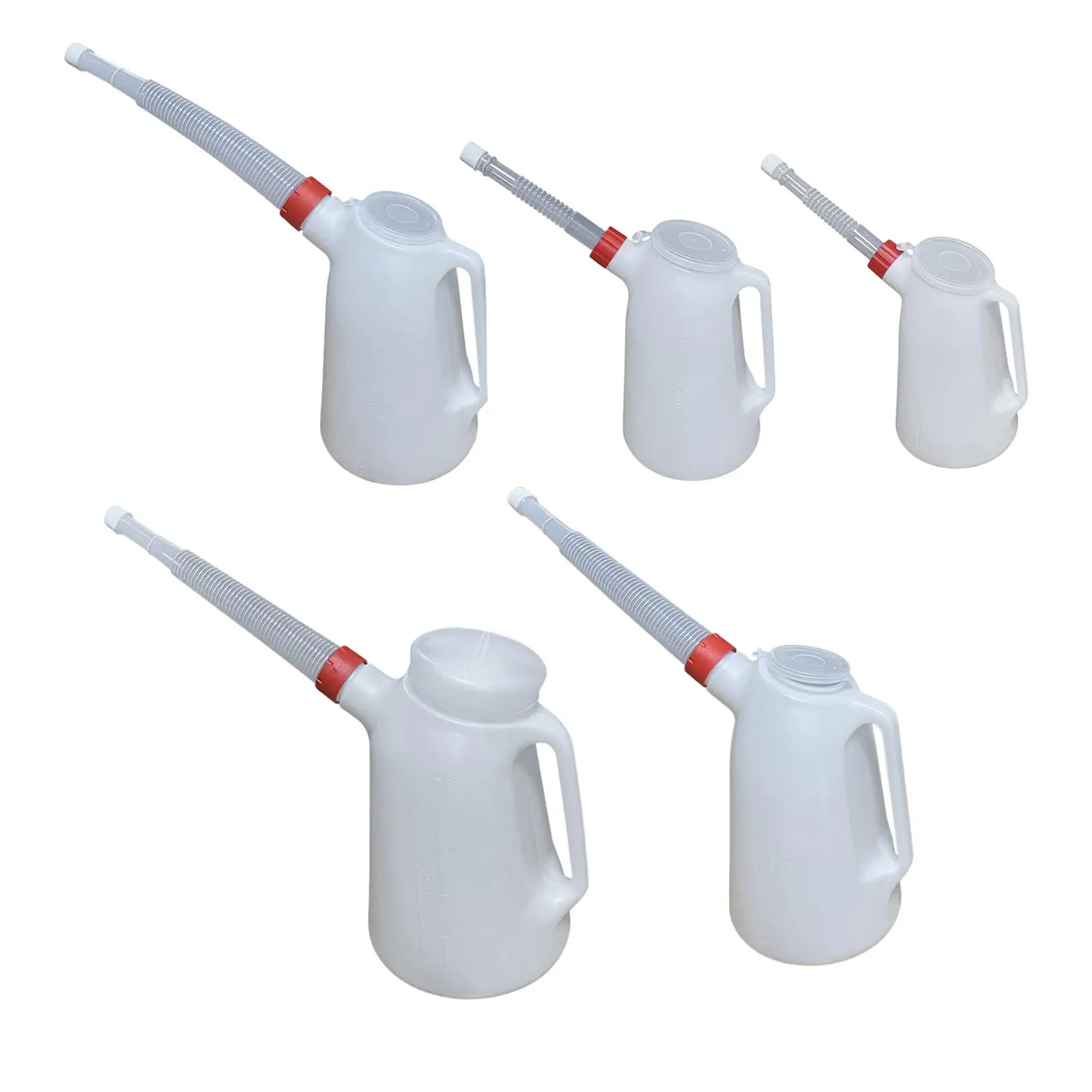 

Oil Jug with Long Spout, with Scale, Portable Oil Measuring Container, with Cap, Engine Oil Dispenser ,for Traveling