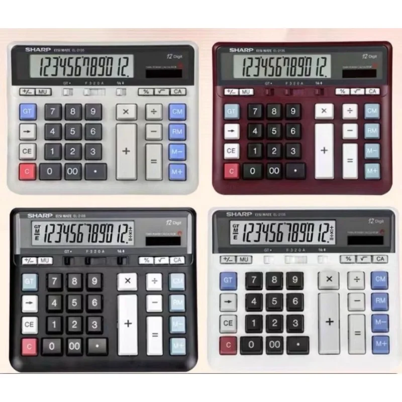 

Calculator Bank Financial Accounting Special Large Desktop Office Business Calculadoras Sharp EL-2135 Computer Large Button
