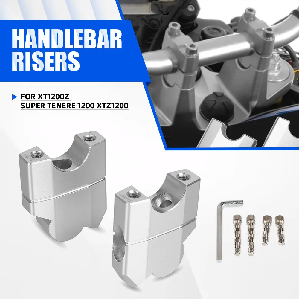 30mm Handlebar Risers Up Motorcycle Clamp Mount Handle Bar Riser Move Back For Yamaha XT1200Z SUPER TENERE 1200 XTZ1200