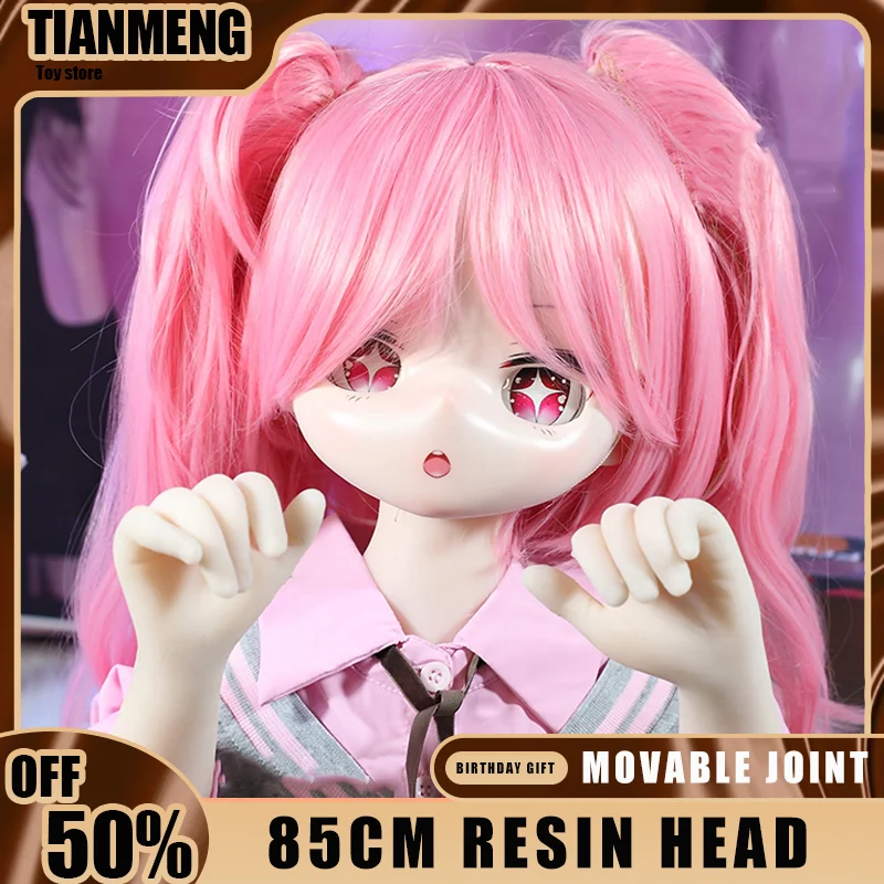 

RENHEYUOU BJD кукла японская мини-кукла аниме мобильная кукла голова из смолы цифровой подарок очаровательный реалистичный мягкий металлический скелет окружающий