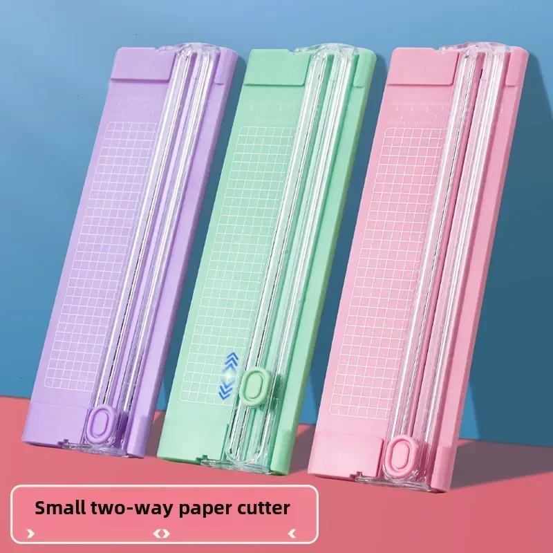 Two-way Small A4 Paper Cutter Mini Can Carry The Student Office Paper Cutter Photo Origami Cutting and Cutting